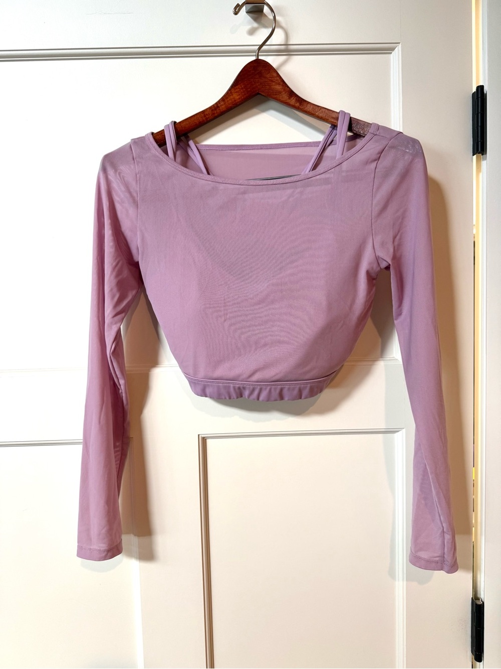 Long Sleeve Athletic Top - Light Lavender
